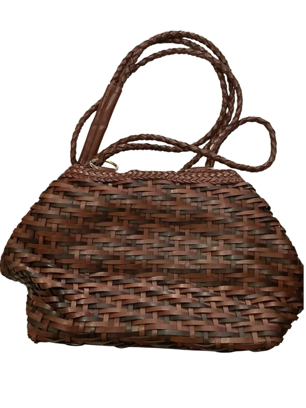 Woven Brown Women’s Tote Shoulder Bag